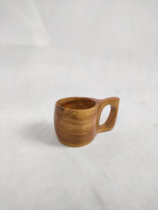 Tazas de Viaje de Madera de Acacia Ecológicas Hechas a Mano en Finlandia, Portátiles para Café y Té, Uso en Fiestas, Procedentes de la India - Product Image 4