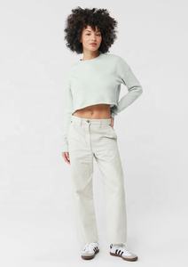 Sudadera Corta con Capucha para Mujer, Transpirable, Antibolitas, de Secado Rápido, Delgada, para Otoño, con Mangas Cortadas, Color y Logotipo Personalizables - Product Image 2