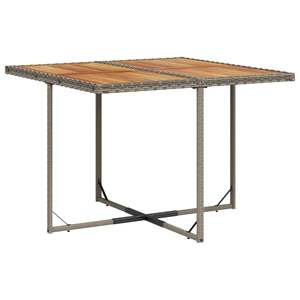 Ensemble de 4 chaises de salle à manger pour patio avec coussins gris foncé, ensemble de jardin gris brun - Product Image 4