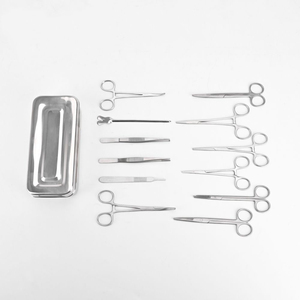 Kit d'instruments chirurgicaux mineurs professionnel, ensemble complet de procédures médicales avec outils chirurgicaux essentiels pour interventions mineures - Product Image 1