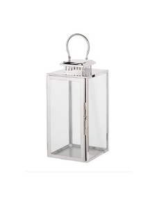 Deluxe Quality Style Galvanized Metal & Glass <b>Lantern</b> Iron <b>Candle</b> <b>Lantern</b> Perfect For Indoor Outdoor Events And Home Decoration - Product Image 1