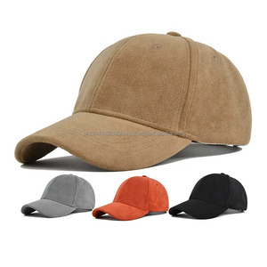 Casquette de baseball en daim avec logo personnalisé unisexe vente en gros 5 panneau rétro Snapback imperméable réglable chapeau ajusté - Product Image 1