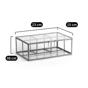 Caja Organizadora de Joyería y Cosméticos de Latón y Vidrio de Lujo para el Hogar, Venta al Por Mayor - Product Image 4
