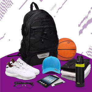 Sac à dos de basketball de style moderne avec rangement facilement accessible, fabriqué au Pakistan - Product Image 1