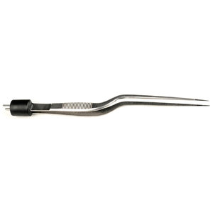 Pince bipolaire non isolée à baïonnette 16,5 cm avec pointes de 0,5 mm, 1,0 mm et 2,0 mm, instrument chirurgical électrique en acier inoxydable - Product Image 3