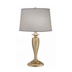 Lampe de table en métal bronze sans abat-jour pour salon et table d'étude chambre lampe de table électrique occasion festive décor à la maison - Product Image 1
