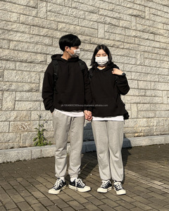 Sudaderas con capucha básicas en blanco Sudaderas con logotipo bordado personalizado para hombre Sudadera con hombros caídos de gran tamaño Sudadera con capucha para hombres - Product Image 5