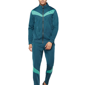 Conjunto Deportivo para Hombre, Chaqueta con Cierre Completo y Cuello Alto, Diseño con Bloques de Color, Transpirable, en Spandex y Poliéster, para Otoño - Product Image 6