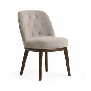 Chaise de salle à manger moderne en teck, chaise d'appoint rembourrée pour restaurant, café, hôtel et appartement - Product Image 2