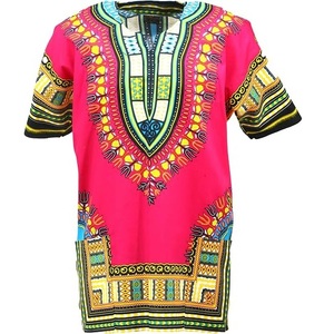 Camisetas Dashiki con Estampado por Sublimación de Diseño Personalizado OEM, Camisetas Dashiki de Moda para Festivales Africanos y Pueblos Culturales - Product Image 5