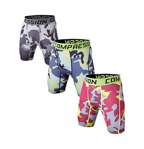 กางเกงรัดกล้ามเนื้อผู้ชายขายดี OEM พร้อมโลโก้สั่งทำ กางเกงฟุตบอลผ้าฝ้ายสำหรับออกกำลังกายและฟิตเนส เทคนิคการพิมพ์แบบ Sublimation - Product Image 6