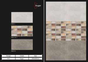 Carreaux de porcelaine texturés effet sucre 300x600mm : simplicité esthétique et technologie vitrifiée haute résistance - Product Image 2