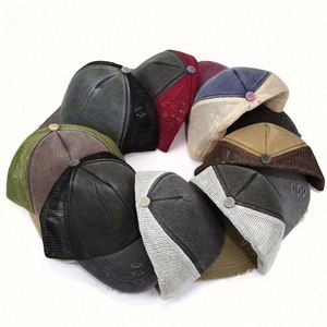 Nouvelle Casquette de Baseball Trucker en Coton Pur Effet Vieilli 2024 – Qualité Supérieure, Maille Respirante, Style Sportif et Habillé pour l'Extérieur - Product Image 4