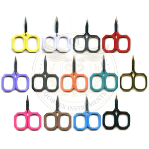 Tijeras de Maquillaje Mini Coloridas, Hoja Afilada de Acero Inoxidable, Mango de Plástico, Tijeras para Recortar Cejas para Diestros - Product Image 1