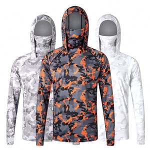 Chemise de pêche unisexe à manches longues, grande taille, imprimé numérique, UPF 50, anti-UV, spandex/polyester, coupe-vent, séchage rapide - Product Image 2