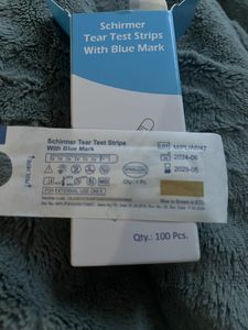 Tiras reactivas PSM Schirmer para prueba de lágrimas con marca azul (dentada) (100 tiras/caja) Certificación CE Clase I Tiras reactivas oftálmicas para pruebas oculares - Product Image 5