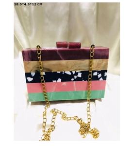 กระเป๋าถือคลัทช์เรซินของนักออกแบบสำหรับผู้หญิงกระเป๋าอะคริลิกประดับด้วยลูกปัดสำหรับงานแต่งงานงานเลี้ยงตอนเย็นและของขวัญวันเกิด - Product Image 3