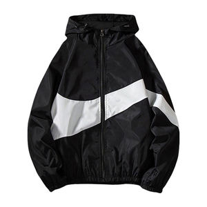 Men's <b>Hoodie</b> Jacket Running Cycling Jackets <b>Thin</b> Hooded Sweatshirt Long Sleeve Windbreaker Lightweight Windproof Zipper Coat - Product Image 2