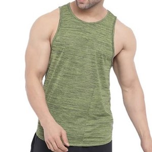 Camiseta sin Mangas para Hombre, Color Verde Oliva, Cuello Redondo, Tejido de Punto, Color Sólido, Estilo Casual, Secado Rápido, Nuevo Modelo de Tendencia 2026 - Product Image 5