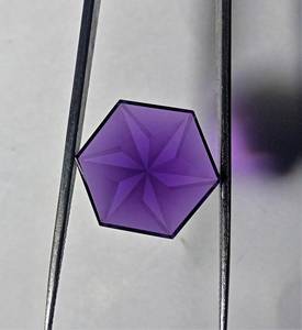 Ametyste naturelle hexagonale, taille fantaisie, polie, qualité supérieure, pierre précieuse unique pour la fabrication de bijoux, bague, pendentif - Product Image 3