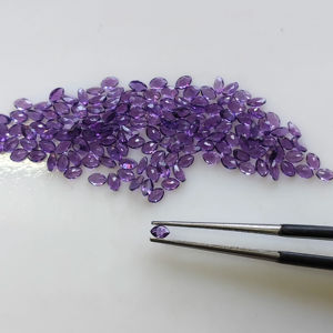 Ametista Natural Africana, Corte Marquesa de 3x2MM, Color Púrpura Intenso, Gema Suelta de la Mejor Calidad para Joyería, Gemas de Red Mountain - Product Image 1