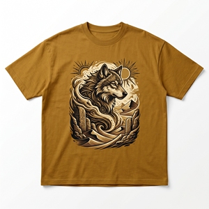 T-shirt Mystic Moth Eye |   T-shirt en coton épais 240 GSM violet prune foncé avec motif d'insecte céleste - Product Image 5