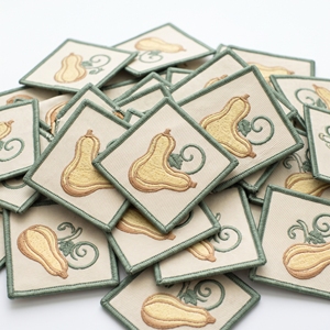 Parches Bordados de Patito Redondo, Venta Directa de Fábrica, Emblema de Pato Amarillo Nadando en el Agua para Ropa Infantil - Product Image 2