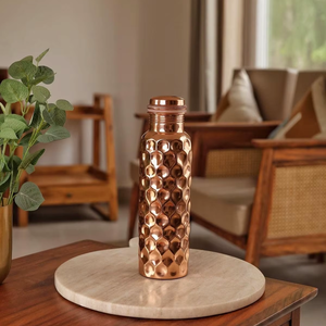 Handmade hammered <b>copper</b> <b>bottle</b> for health Ayurvedic <b>copper</b> water <b>bottle</b> benefits Eco-friendly reusable <b>copper</b> <b>bottle</b> - Product Image 1