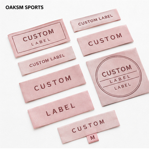 Etiquetas de tela personalizadas de alta densidad para ropa, con pliegue central y pliegue final, etiquetas principales de tela, etiquetas de instrucciones de lavado para camisetas y ropa deportiva - Product Image 4