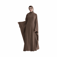 Nouvel ensemble Abaya décontracté pour femmes, grande taille, antistatique, infroissable, séchage rapide, manches longues, longueur maxi
