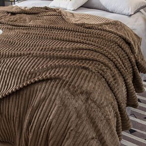 Coperta in Flanella Marrone Tinta Unita, Morbida e Leggera, 28*40 Pollici 60*80 Pollici, Stile Cartone Animato, Lavabile - Product Image 6