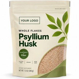 Polvo de Cáscara de Psyllium Entera de Marca Privada, Fibra Dietética Natural para la Salud Digestiva, Sin Gluten, Proveedor a Granel OEM ODM - Product Image 1