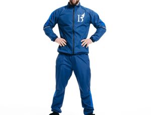 Windbreaker Tracksuits Custom Manufacturer Embroidery <b>Zip</b> <b>up</b> <b>Jacket</b> Jogger Set Color Block Nylon Windbreaker Tracksuit - Product Image 6