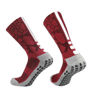 Chaussettes de sport athlétiques antidérapantes de haute qualité, chaussettes courtes de football avec grip, chaussettes de sport imprimées de haute qualité, vente directe en gros - Product Image 1
