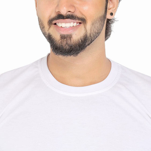 T-shirt pour homme de qualité supérieure, manches courtes, couleur blanche, coupe ajustée, col rond, en coton, vêtements décontractés pour homme adulte - Product Image 5