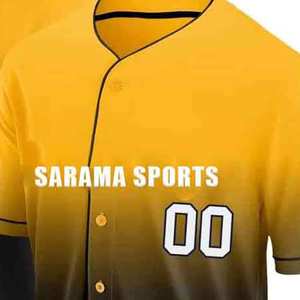 Camiseta de Béisbol Personalizada con Impresión Digital de Logotipo y Nombre, Transpirable, de Secado Rápido, 100% Poliéster, Ropa Deportiva Unisex - Product Image 2