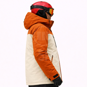 Wholesale Hooded Zipper Ski Wear Custom <b>Waterproof</b> Snow Jacket Breathable Insulated Winter Apparel OEM Private Label - Product Image 3