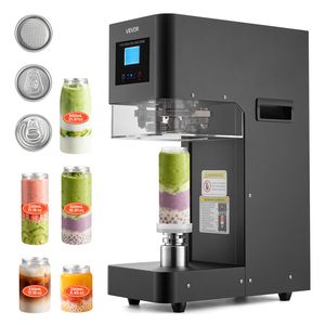 Machine à sceller les canettes manuelle pour canettes en aluminium et plastique de 55 mm, hauteur réglable, scelleuse de canettes de soda commerciale 110V - Product Image 1