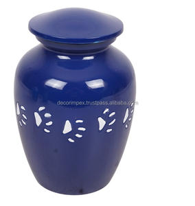 Urne funéraire dorée pour animaux de compagnie Urne funéraire décorative en métal Urne commémorative durable avec design poli au prix de gros - Product Image 4