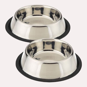 ชามอาหารสำหรับลูกสุนัขเป็นมิตรกับสิ่งแวดล้อม,ถ้วยใส่อาหารสัตว์ชามใส่อาหารแมวด้านล่างเป็นซิลิโคนกันลื่นทำจากสเตนเลสสำหรับสุนัข UAE - Product Image 2