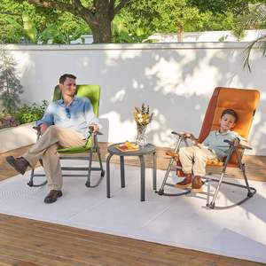 Silla Plegable Huy Gia CHAIR-ADV2, Respaldo Alto, Extra Grande, Ligera, Portátil, para Camping, Moderna, Acolchada, de Acero Inoxidable - Product Image 4