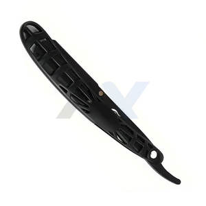 Support de rasoir professionnel blanc portable pour barbier, manche creux, rasage du visage et du corps pour hommes, léger, pour salon de coiffure, rasage en douceur - Product Image 2