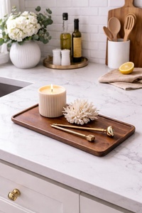 Excellent Quality Natural Wood Serving <b>Tray</b> for Breakfast in <b>Bed</b> Kitchen <b>Table</b> or Living Room Available At Factory - Product Image 4