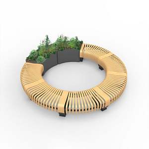 Banco con Respaldo Personalizado, Estilo Moderno, Maceta para Exteriores, Banco de Espera - Product Image 4