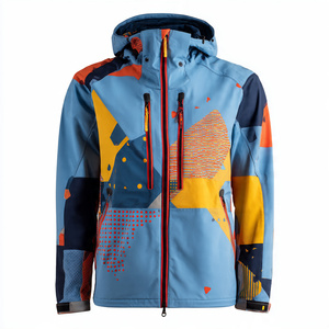 Chest Pocket Sublimation Soft Shell <b>Jackets</b> <b>Men</b> Waterproof Rain Printed <b>Jacket</b> <b>Men's</b> Softshell Rain Sublimation <b>Jacket</b> <b>Mens</b> - Product Image 1