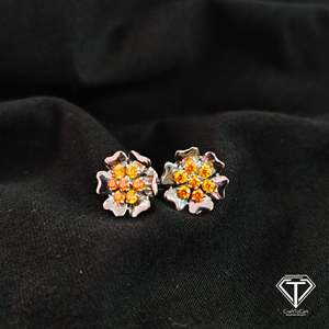 Boucles d'oreilles clous en forme d'animal avec perle en argent sterling plaqué rhodium - Product Image 3
