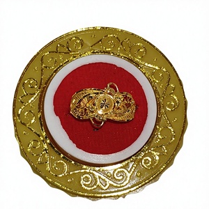 Anillo de oro macizo de 22k para hombre/mujer, auténtica joyería india étnica hecha a mano, pieza de joyería genuina y elegante para fiestas o bodas. - Product Image 1