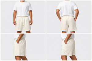 Shorts de plage unisexes en maille à séchage rapide – Shorts de sport décontractés imprimés numériquement et écologiques pour hommes et femmes - Product Image 6