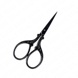 Tijeras de Uñas Negras Premium con Bordado, Tijeras de Corte de Precisión de Acero Inoxidable, Herramienta Profesional de Manicura - Product Image 5