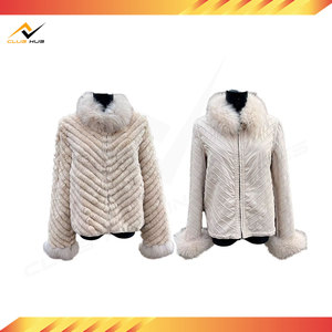 Parka Reversible de Piel para Mujer, Abrigo de Piel de Conejo Rex, Chaqueta de Invierno Gruesa y Cálida con Tela Brillante para Otoño y Primavera - Product Image 6